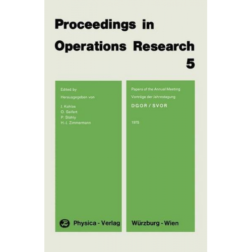 Proceedings in Operations Research 5