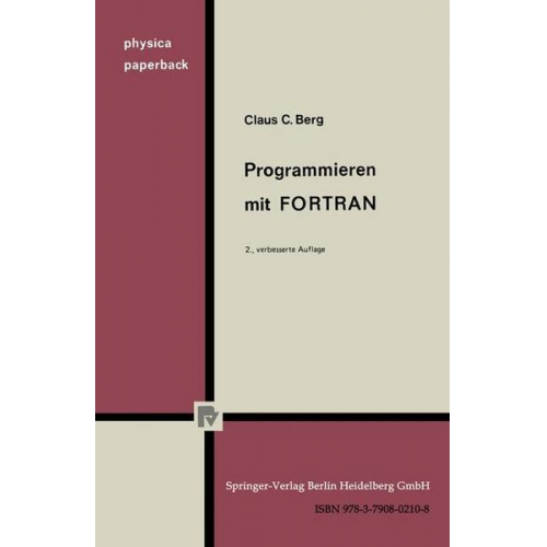 C. C. Berg - Programmieren mit FORTRAN