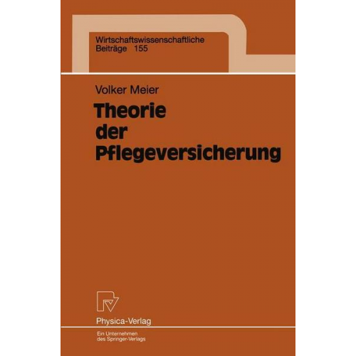 Volker Meier - Theorie der Pflegeversicherung