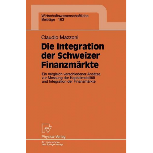 Claudio Mazzoni - Die Integration der Schweizer Finanzmärkte