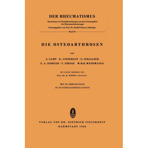 Die Osteoarthrosen