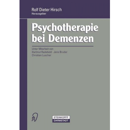 Psychotherapie bei Demenzen