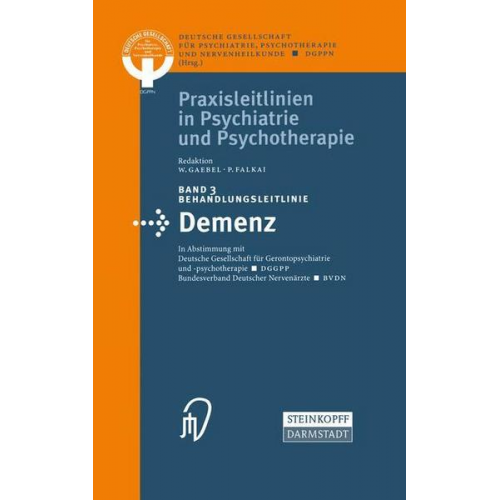 Psychothera Deutsche Gesellschaft für Psychiatrie - Behandlungsleitlinie Demenz