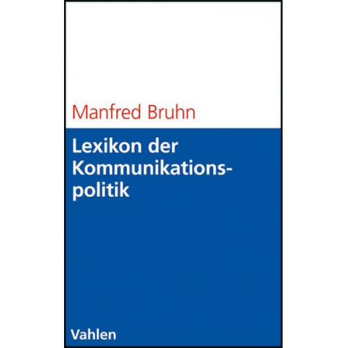 Manfred Bruhn - Lexikon der Kommunikationspolitik