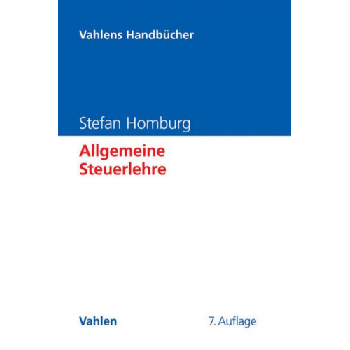 Stefan Homburg - Allgemeine Steuerlehre