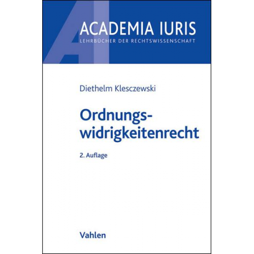 Diethelm Klesczewski - Ordnungswidrigkeitenrecht