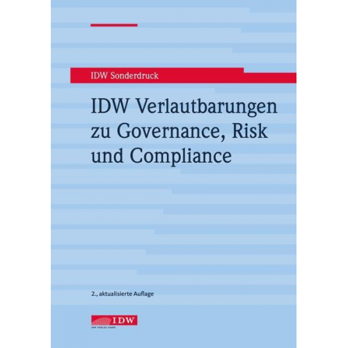 IDW Verlautbarungen zu Governance, Risk und Compliance