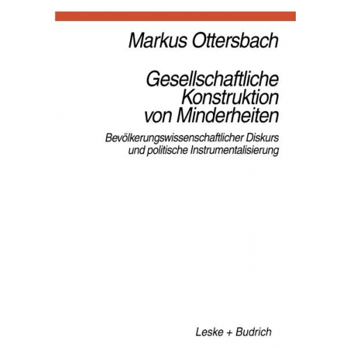 Markus Ottersbach - Gesellschaftliche Konstruktion von Minderheiten