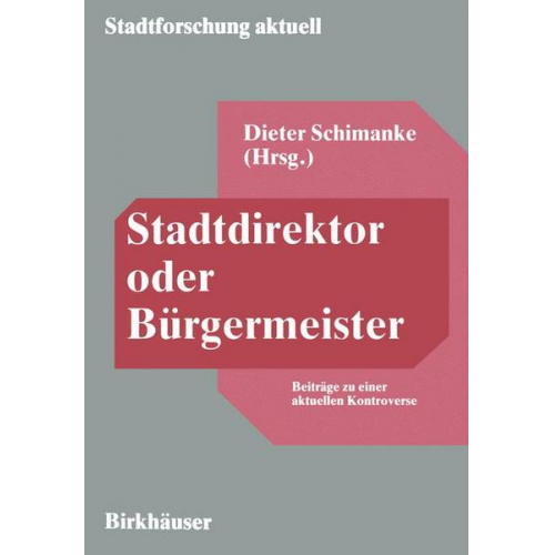 Dieter Schimanke - Stadtdirektor oder Bürgermeister