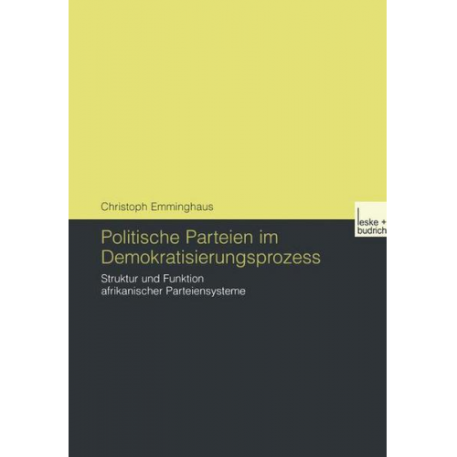 Christoph Emminghaus - Politische Parteien im Demokratisierungsprozess