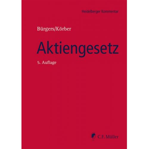 Torsten Fett & Florian Becker & Reinhard Marsch-Barner & Ralph Schilha & Laurenz Wieneke - Aktiengesetz