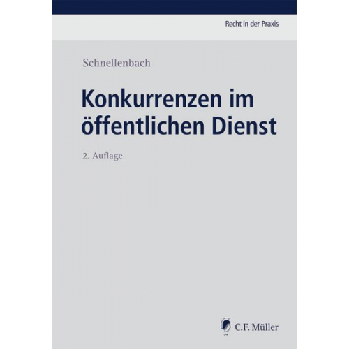 Helmut Schnellenbach - Konkurrenzen im öffentlichen Dienst