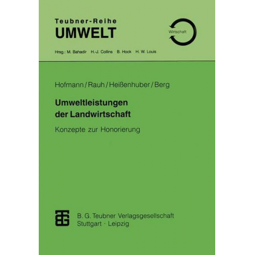 Rudolf Rauh & Alois Heissenhuber & Ernst Berg - Umweltleistungen der Landwirtschaft