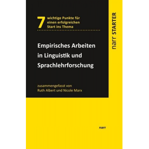 Ruth Albert & Nicole Marx - Empirisches Arbeiten in Linguistik und Sprachlehrforschung