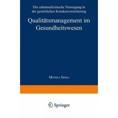 Monika Sinha - Qualitätsmanagement im Gesundheitswesen