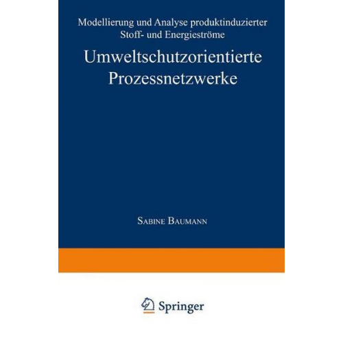 Sabine Baumann - Umweltschutzorientierte Prozessnetzwerke