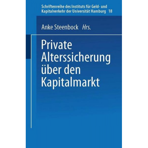 Anke Steenbock - Private Alterssicherung über den Kapitalmarkt