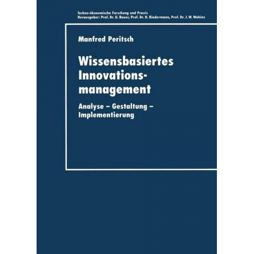 Manfred Peritsch - Wissensbasiertes Innovationsmanagement