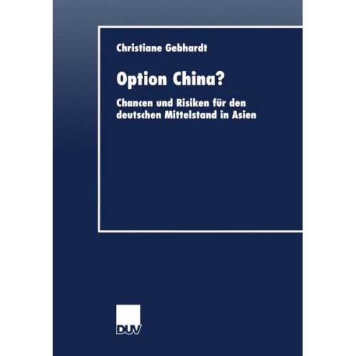 Christiane Gebhardt - Option China?