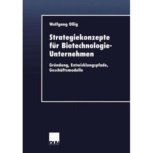 Wolfgang Ollig - Strategiekonzepte für Biotechnologie-Unternehmen