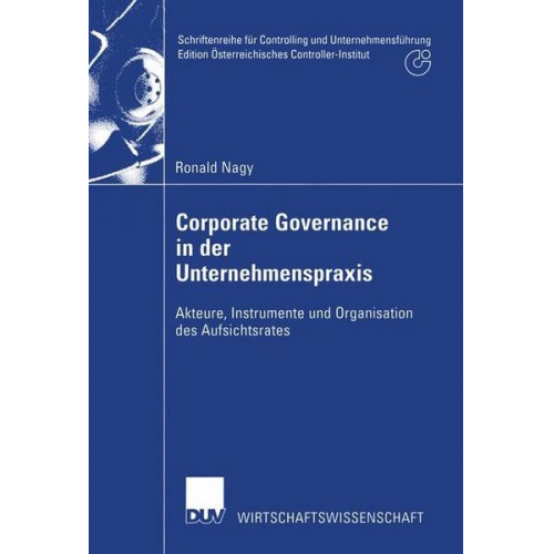 Ronald Nagy - Corporate Governance in der Unternehmenspraxis