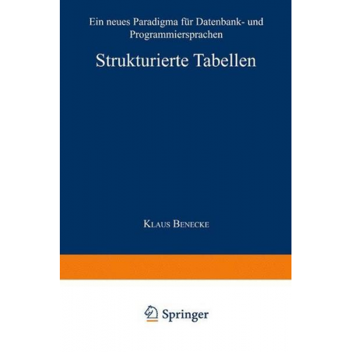 Klaus Benecke - Strukturierte Tabellen