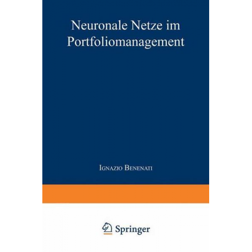 Ignazio Benenati - Neuronale Netze im Portfoliomanagement