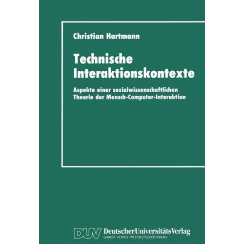 Christian Hartmann - Technische Interaktionskontexte