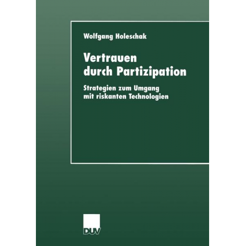 Wolfgang Holeschak - Vertrauen durch Partizipation