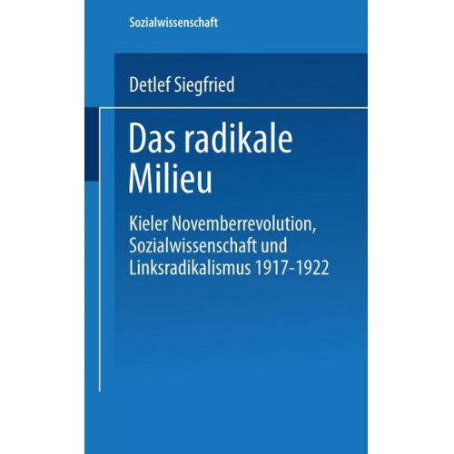 Detlef Siegfried - Das radikale Milieu