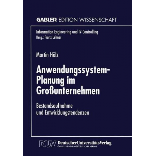 Martin Hölz - Anwendungssystem-Planung im Großunternehmen