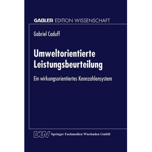 Gabriel Caduff - Umweltorientierte Leistungsbeurteilung