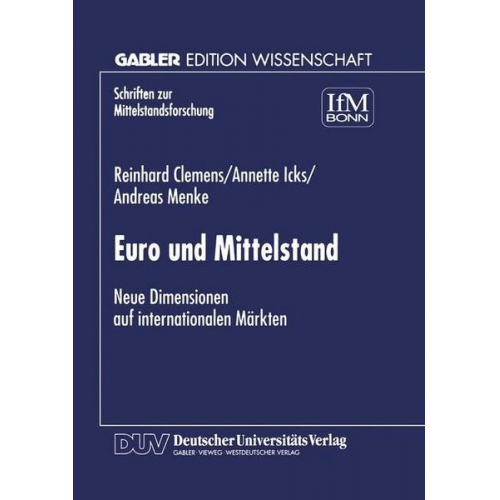 Reinhard Clemens & Annette Icks & Andreas Menke - Euro und Mittelstand