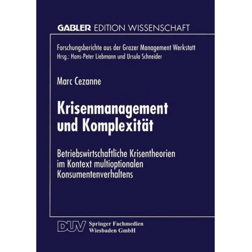 Marc Cezanne - Krisenmanagement und Komplexität