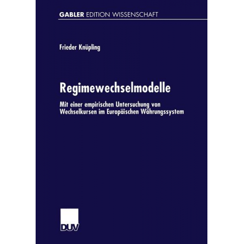 Frieder Knüpling - Regimewechselmodelle