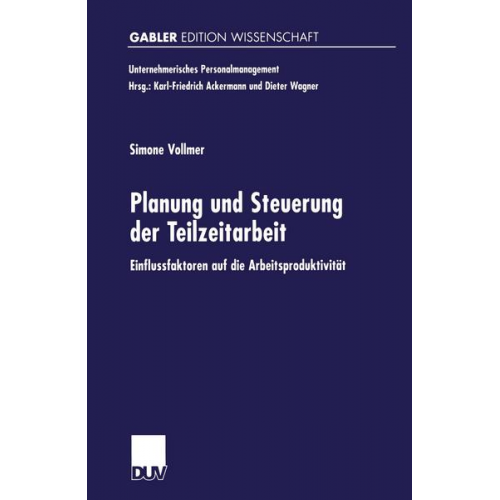 Simone Vollmer - Planung und Steuerung der Teilzeitarbeit