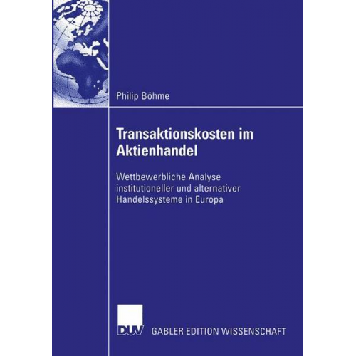 Philip Böhme - Transaktionskosten im Aktienhandel