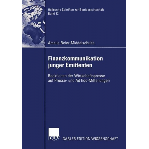 Amelie Beier-Middelschulte - Finanzkommunikation junger Emittenten