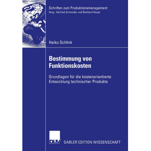 Haiko Schlink - Bestimmung von Funktionskosten