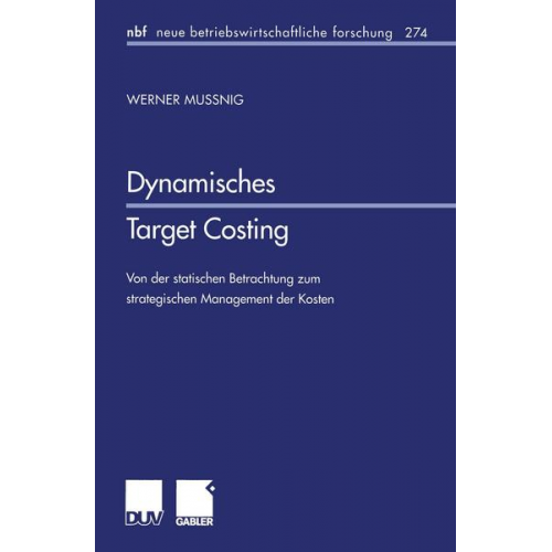 Werner Mussnig - Dynamisches Target Costing