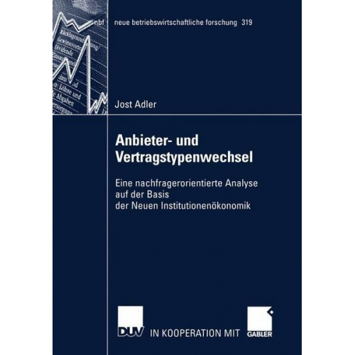 Jost Adler - Anbieter- und Vertragstypenwechsel