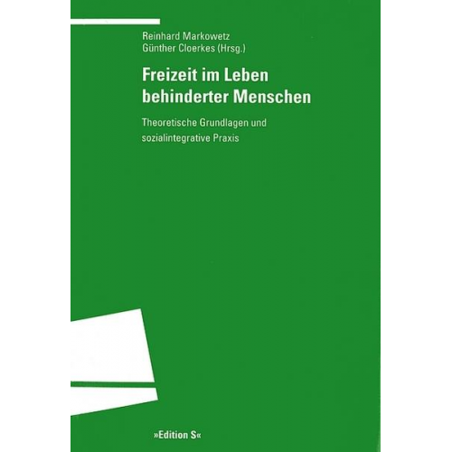 Reinhard Markowetz & Günther Cloerkes - Freizeit im Leben behinderter Menschen