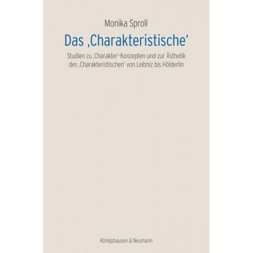 Monika Sproll - Das ,Charakteristische‘