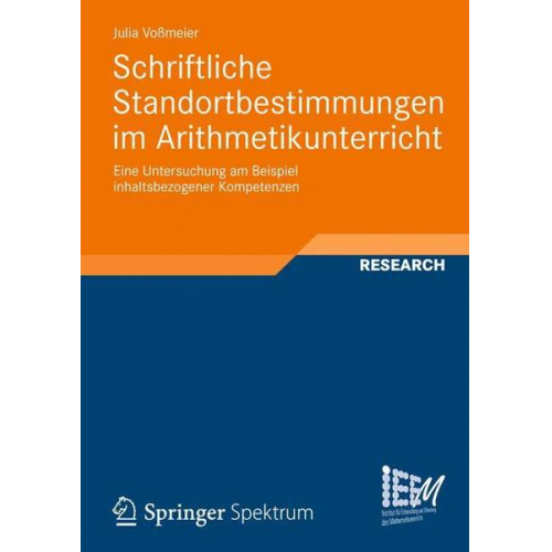 Julia Vossmeier - Schriftliche Standortbestimmungen im Arithmetikunterricht