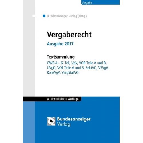 Vergaberecht - Ausgabe 2017