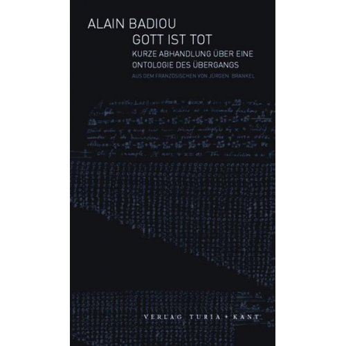 Alain Badiou - Gott ist tot