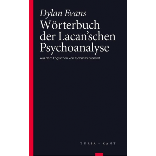 Dylan Evans - Wörterbuch der Lacan’schen Psychoanalyse