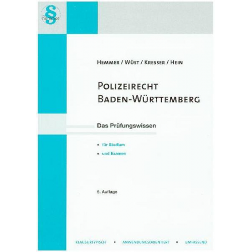 Karl-Edmund Hemmer & Achim Wüst & Kresser & Michael Hein - Polizeirecht Baden-Württemberg