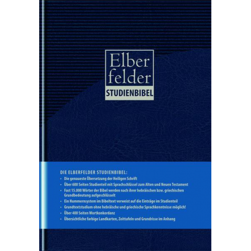 Elberfelder Bibel 2006 Kunstleder blau