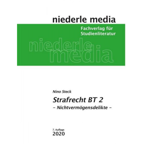 Nino Steck - Strafrecht BT 2 - Karteikarten - 2020